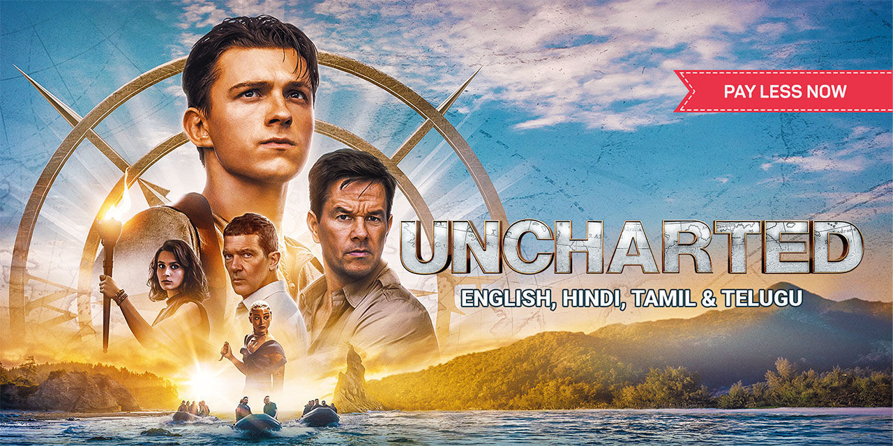 Watch Uncharted Movie Online Buy Rent Uncharted On BMS Stream