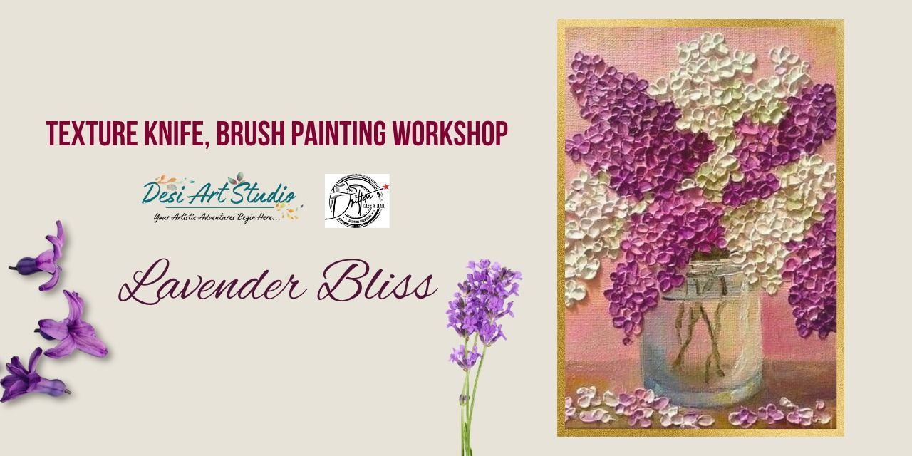 Texture knife painting Desi Art Studio Event