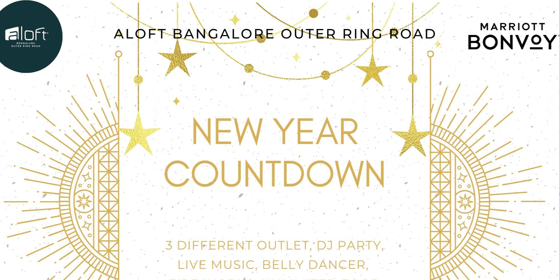 NEW YEAR COUNTDOWN AT ALOFT SARJAPUR nyeparties Event Tickets