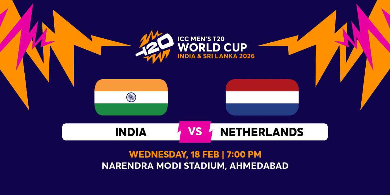 INDIA vs NETHERLANDS - ICC MEN'S T20 WC 2026 행사 이미지