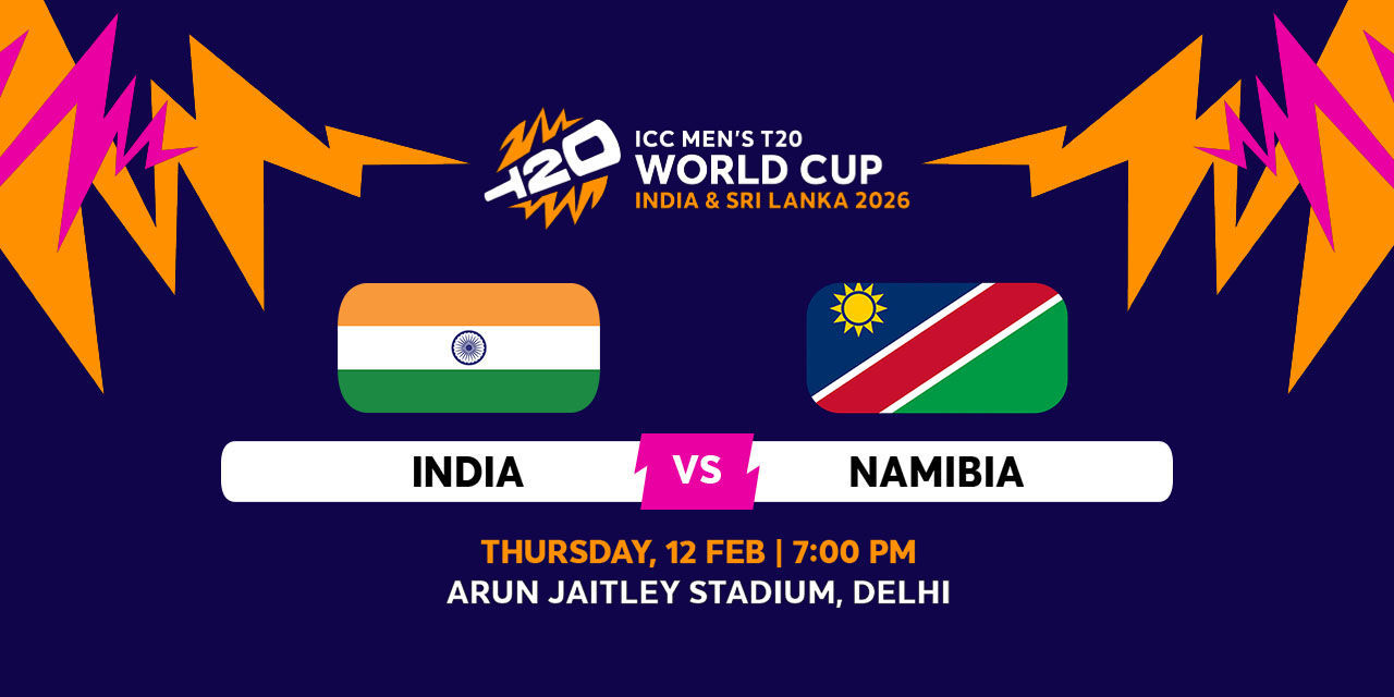 IND vs NAM INDIA vs NAMIBIA - ICC Men's T20 WC 2026 (BookMyShow 이미지)