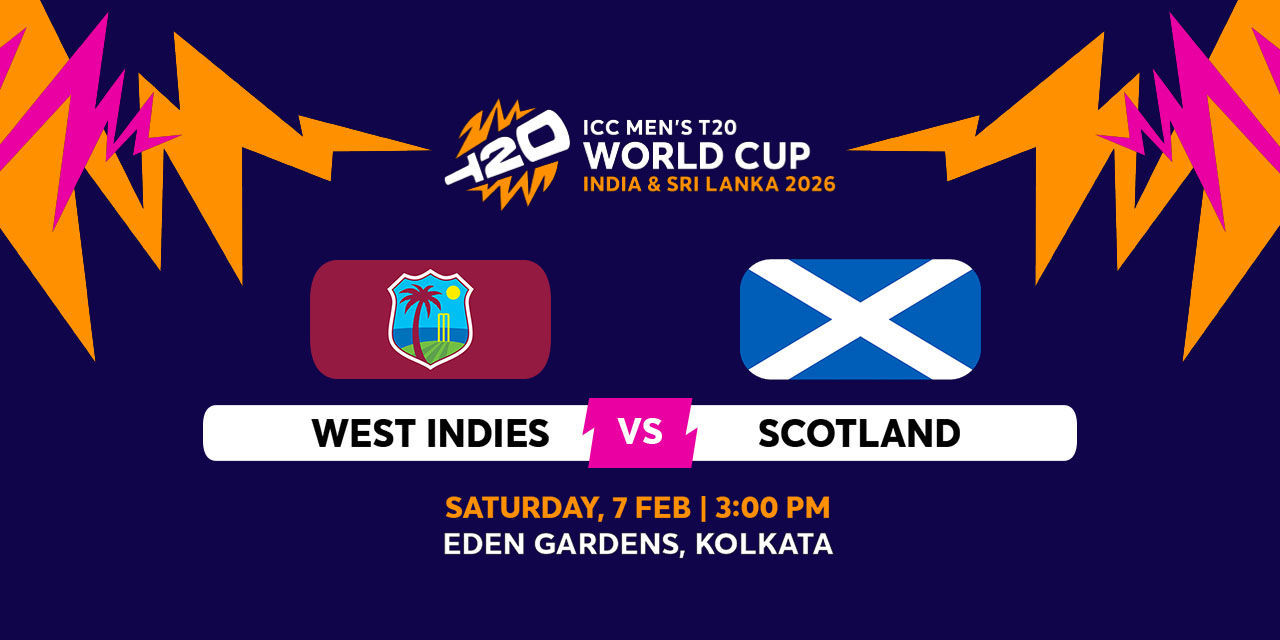 BookMyShow 안내 이미지: West Indies vs Scotland