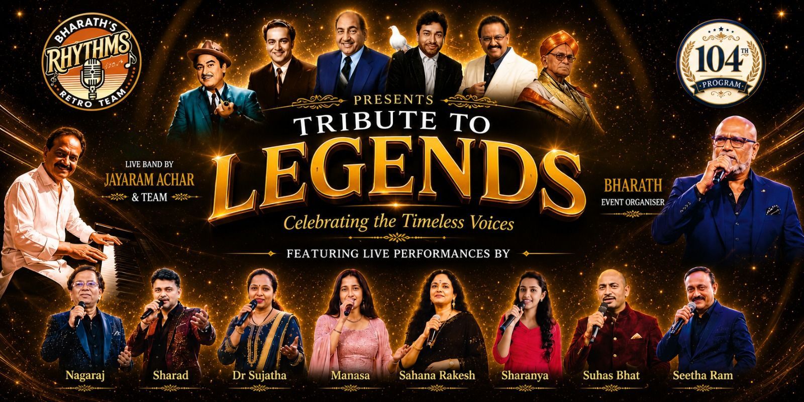 Tribute to the Legends music-shows Event Tickets Bengaluru