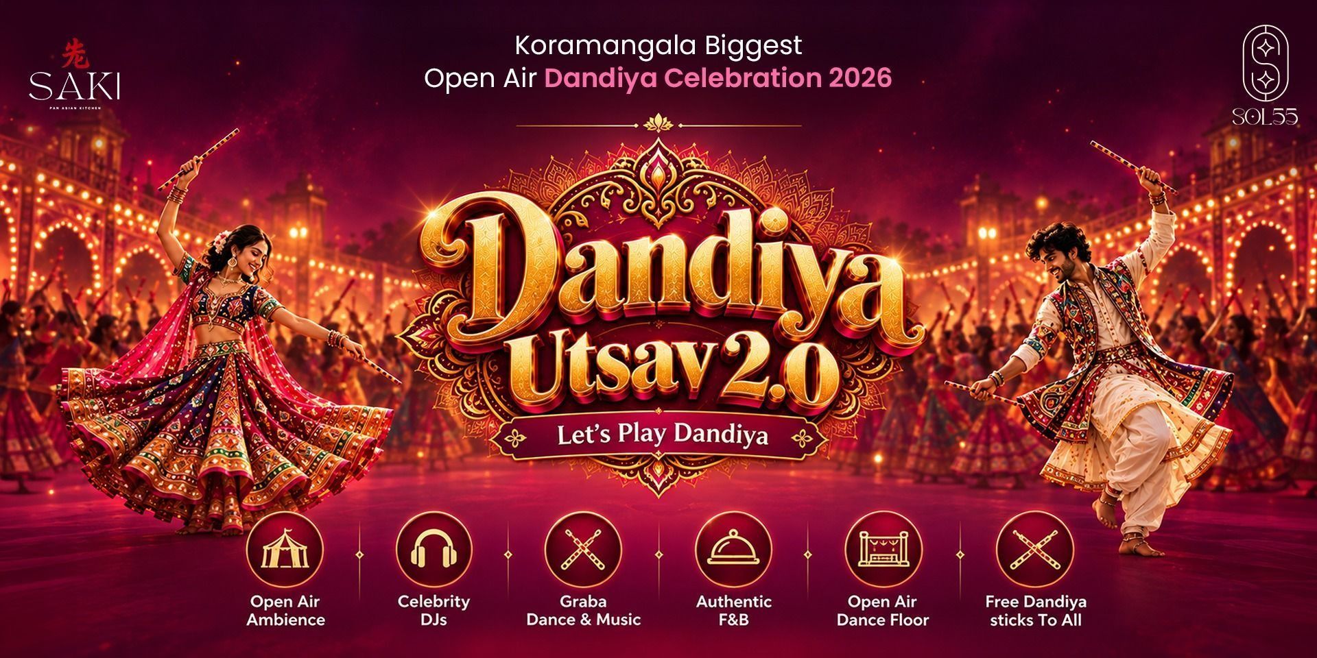 Kormangala Biggest Open Air Dandiya Celebration