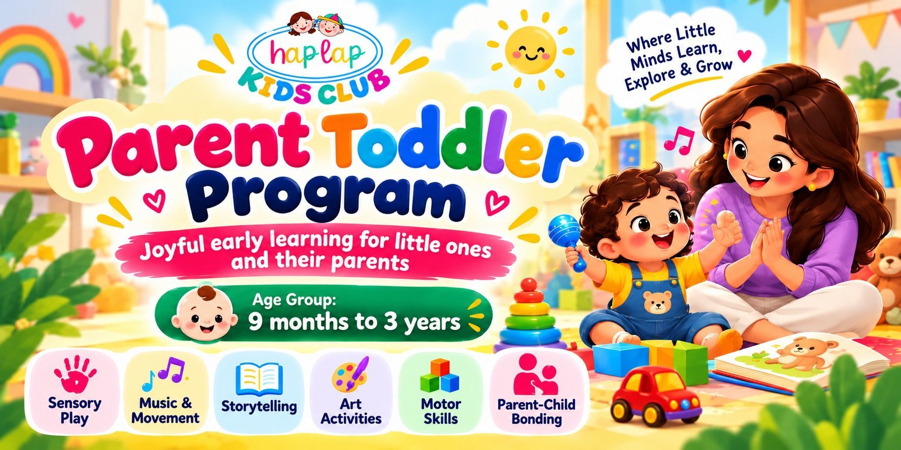 Parent Toddler Monthly Program in Gurgaon kids Event Tickets Delhi-NCR ...