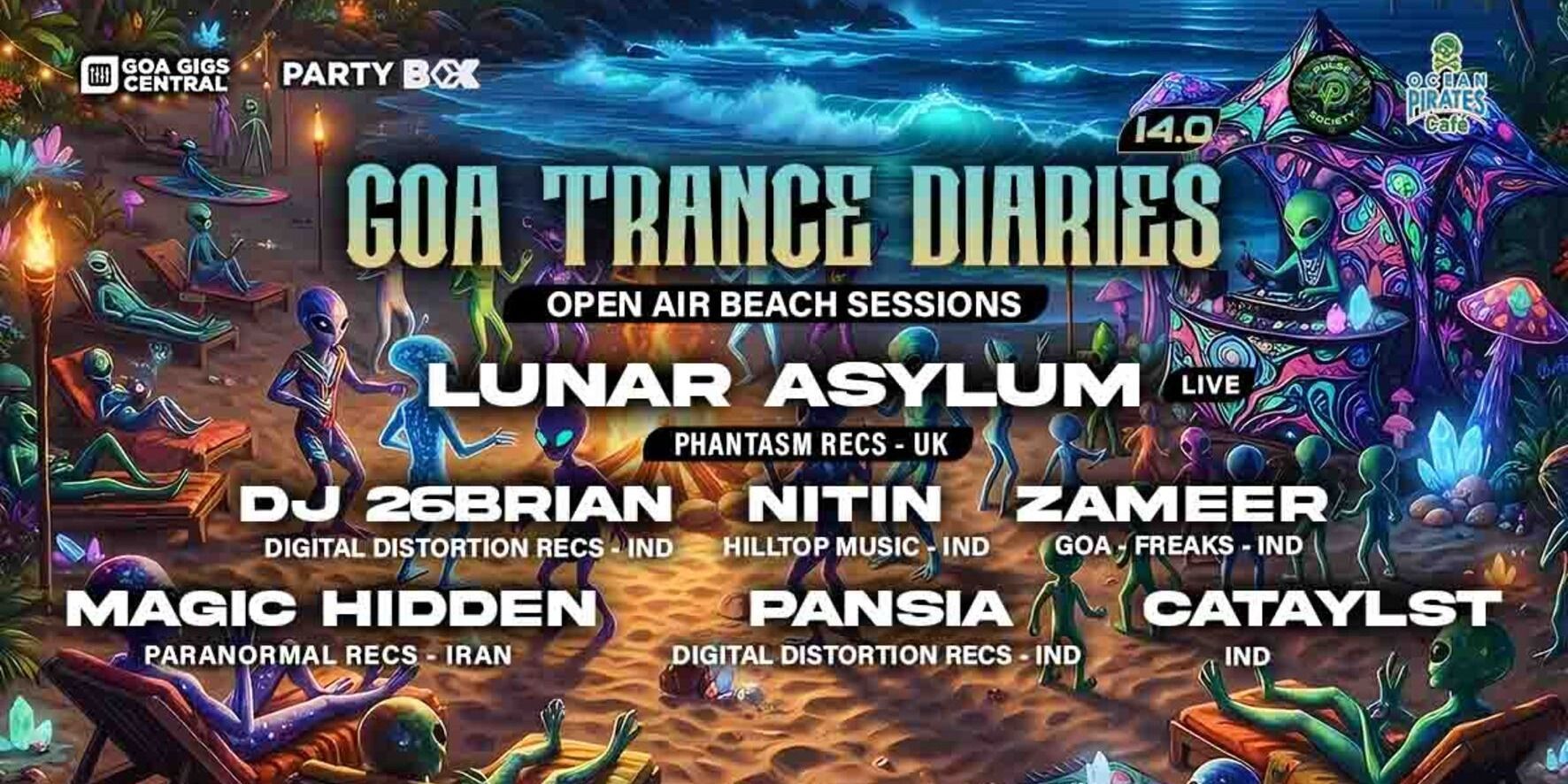 Goa Trance Diaries 14.0 ft. Lunar Asylum Live — photo 1