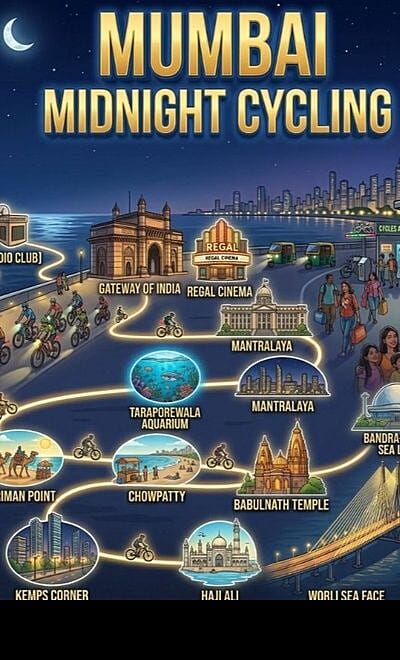 Mumbai Midnight Cycling 
