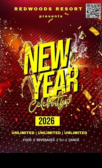 NYE 2026 UNDER THE SKY in Redwoods Resort