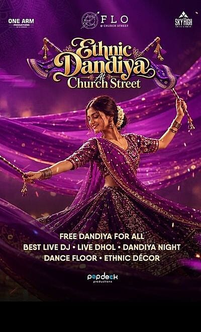 MG ROAD BIGGEST DANDIYA AT FLO
