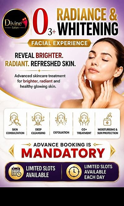 Divine O3+ Radiance & Whitening Facial Experience