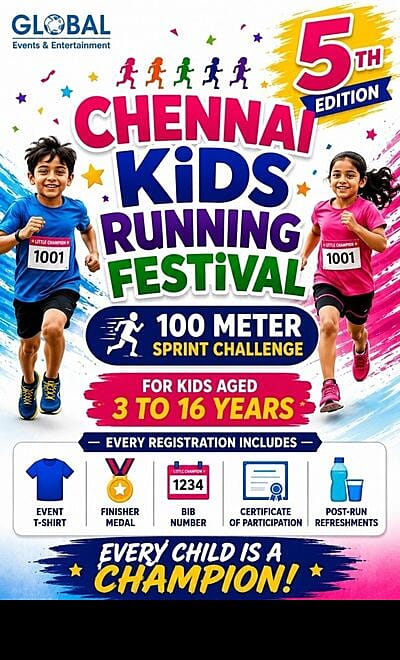 Chennai Kids Running Festival 2026 - 5th Edition