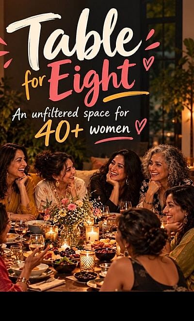 Dinner for eight women 