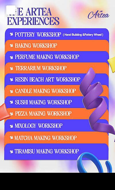 Artea Experience Workshops Hyderabad 