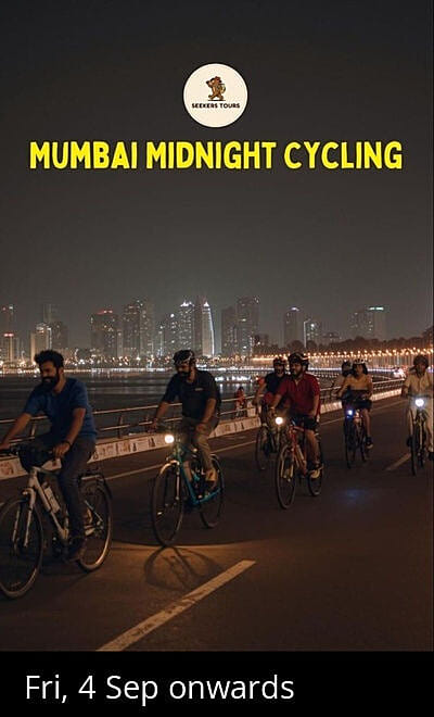 Mumbai Midnight Cycling - Seekers Tours