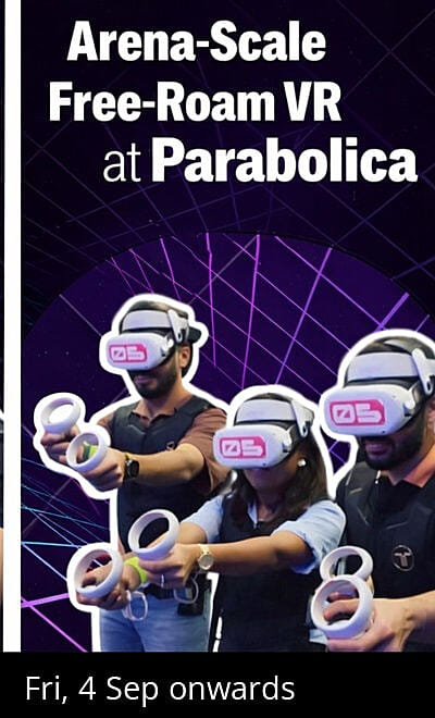 Arena-Scale Free-Roam VR Experience at Parabolica