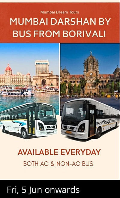 Mumbai Darshan by Bus from Borivali 
