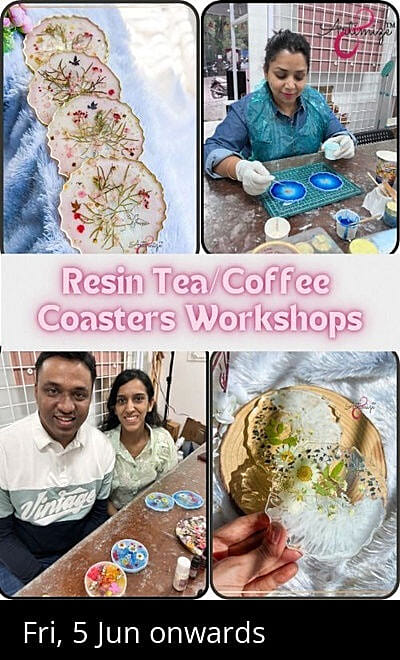 Resin Art Tea/Coffee Coasters Workshop
