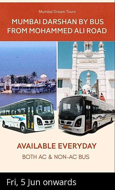 Mumbai Darshan by Bus from Mohammed Ali Road