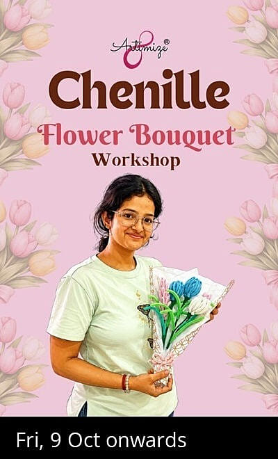 Chenille Flower Bouquet Workshop 