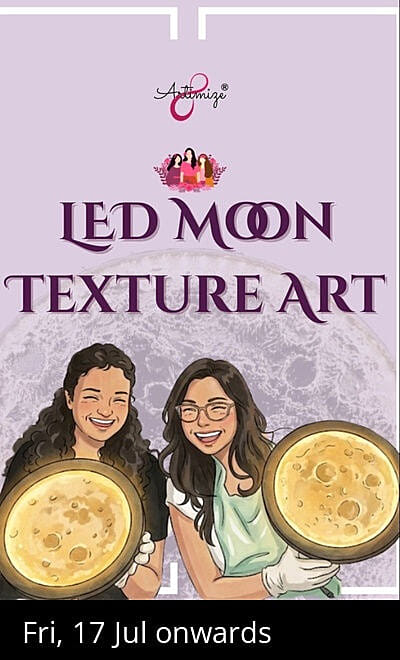  LED Moon Texture Art Workshop