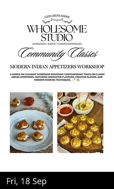 Modern Indian Appetizers Workshop
