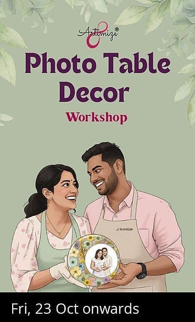 Couple Resin Photo Table Decor