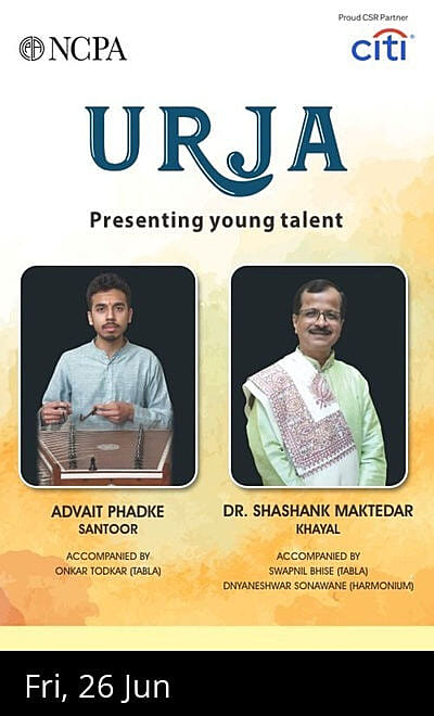 NCPA Citi Urja - Presenting Young Talent