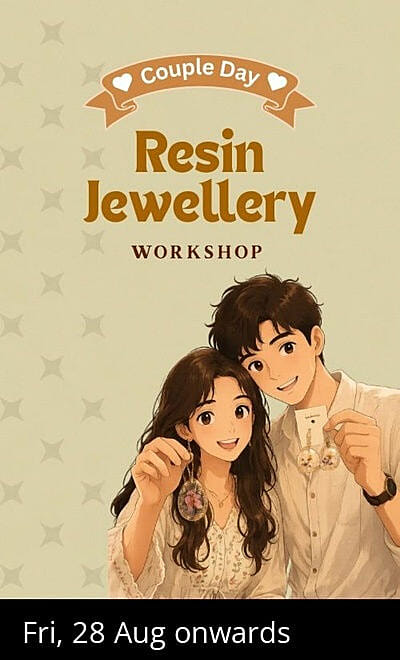 Couples Day  Resin Art - Jewellery Workshop