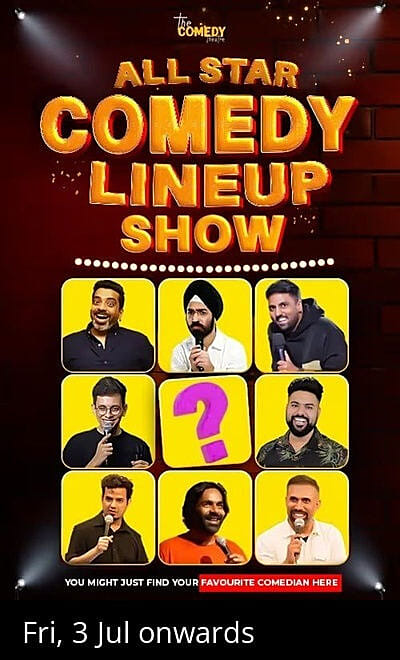 All Star Lineup- A Curated Stand up comedy show