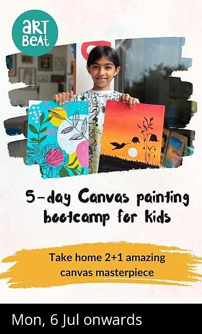 5-day Canvas painting bootcamp for kids