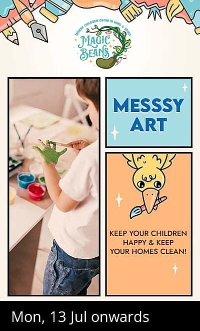 Magic Beans Messy Art