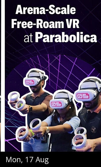 Arena-Scale Free-Roam VR Experience at Parabolica