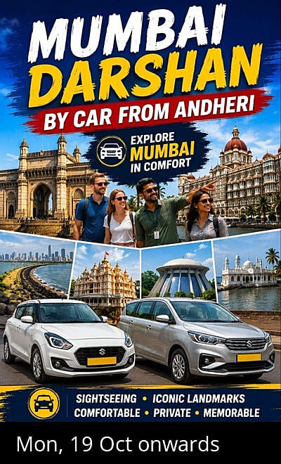 Mumbai Darshan by Car from Andheri