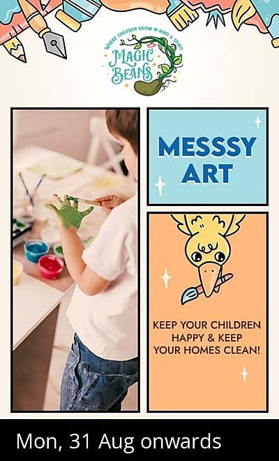 Magic Beans Messy Art