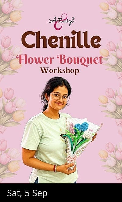 Chenille Flower Bouquet Workshop 
