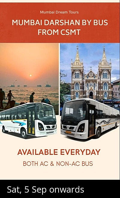 Mumbai Darshan by Bus from CSMT 