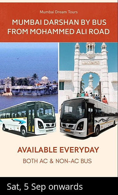 Mumbai Darshan by Bus from Mohammed Ali Road