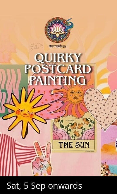 Quirky Postcard Painting - Kalaantara
