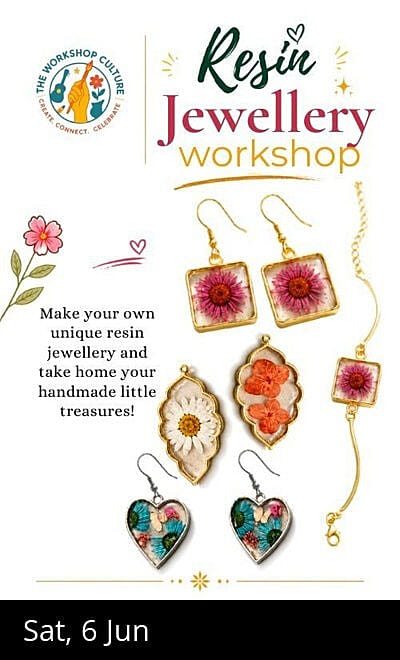 Resin Art Jewellery - By The Workshop Culture