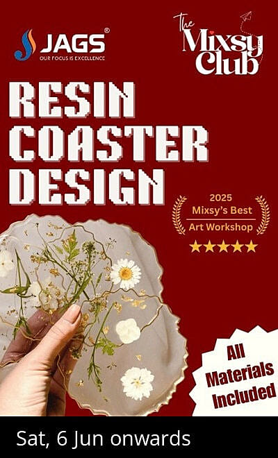 Resin Art Workshop - Coaster - The Mixsy Club