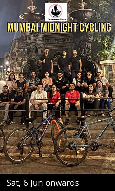 Mumbai Midnight Cycling - Wanderera Tours