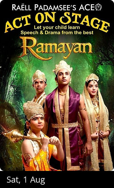 Raell Padamsee's Act On Stage -Ramayan 