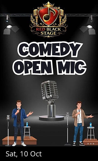 Comedy Open Mic by Redblackstage 