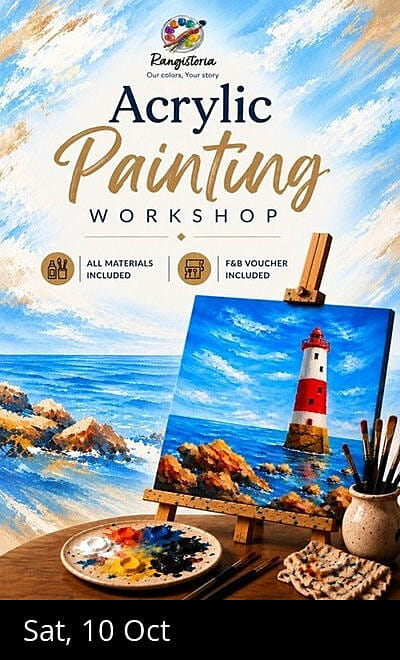 Lighthouse Seascape: Acrylic Painting Workshop