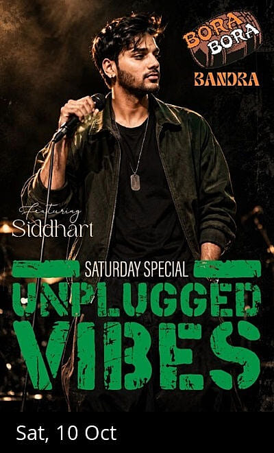 SIDDHARTH ON THE MIC. YOU ON THE DANCE FLOOR.  