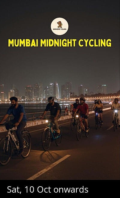 Mumbai Midnight Cycling - Seekers Tours
