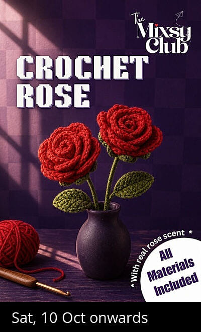 Crochet Rose - The Mixsy Club