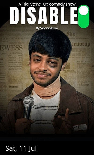 Disabled a trial stand-up comedy show