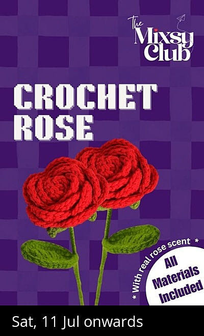 Crochet Rose - The Mixsy Club