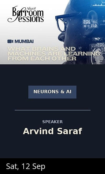 Barroom Sessions : Arvind Saraf